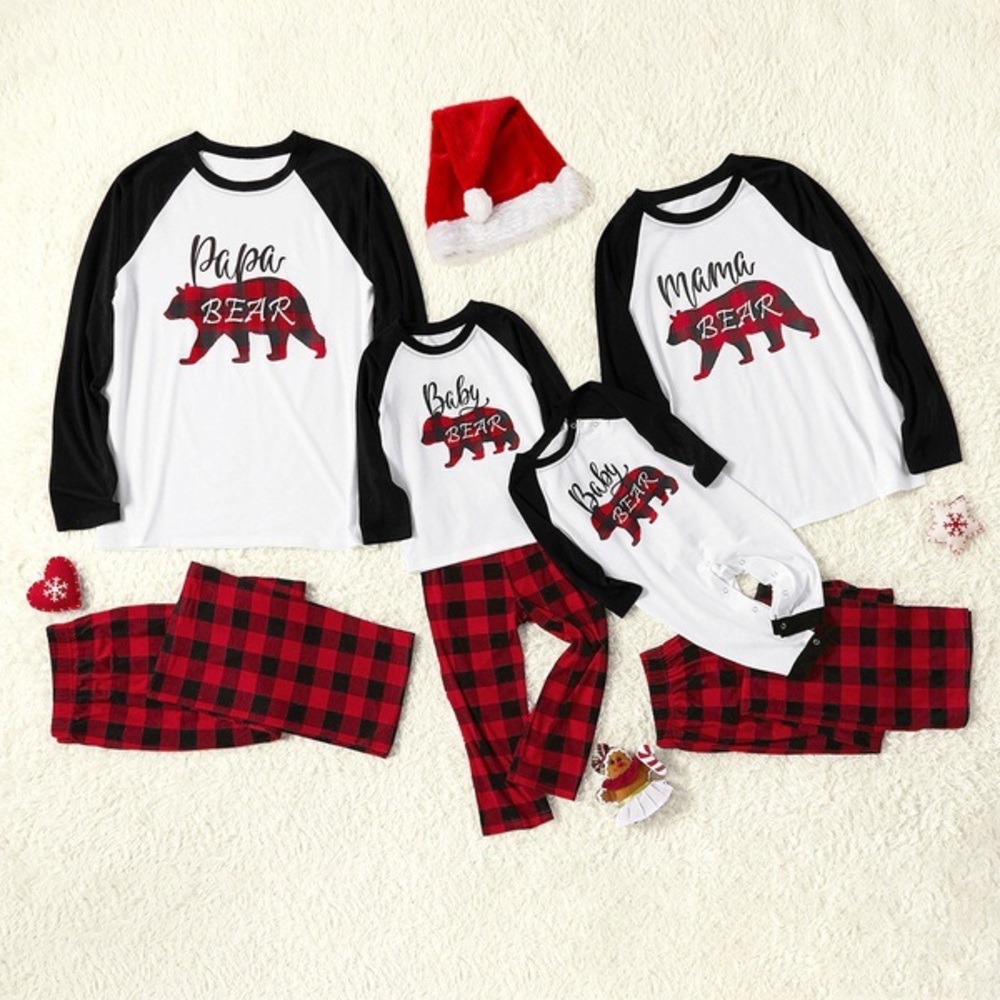 Bear Family Pajamas - 3 Sets